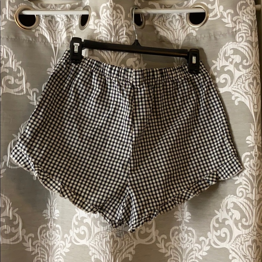 Small Gingham Ruffle Shorts